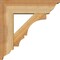 Ekena Millwork Balboa Traditional Rough Sawn Bracket w/ Offset Brace, Western Red Cedar, 6"W x 18"D x 18"H BKT0604X18X18BOA01RWR - alternate 3